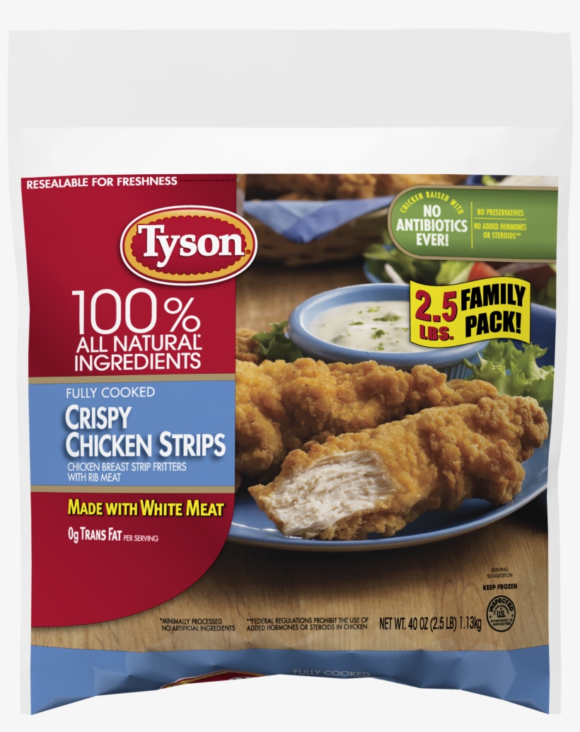 Tyson® Fully Cooked Crispy Chicken Strips, 40 Oz - Tyson Crispy Chicken Strips, transparent png #4169837