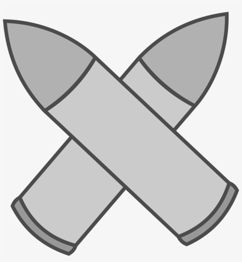 Crossed Bullets Cutie Mark Request By Noxwyll-d4tr7nu - Band Aid Cross Clipart, transparent png #4170403