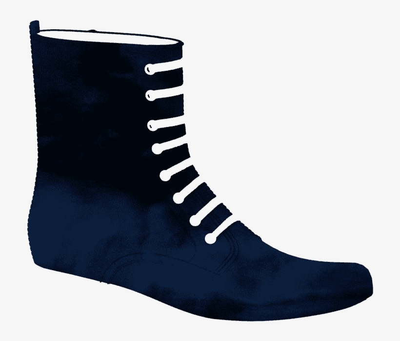 F1603 Dark Blue Polished Leather - Boot, transparent png #4170448