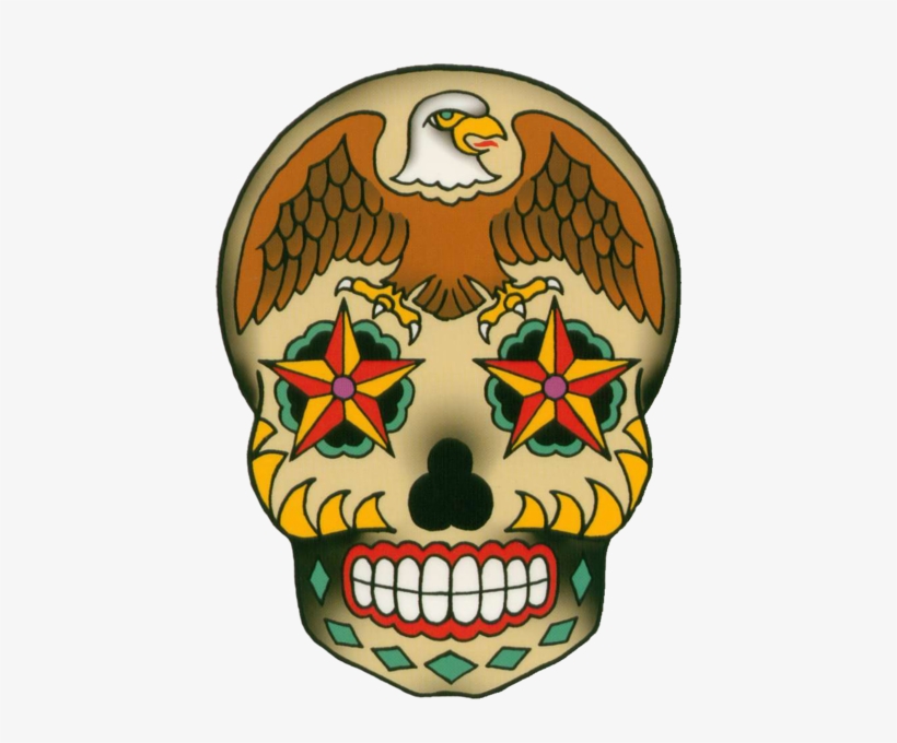 Share This Image - Eagle Sugar Skull, transparent png #4170478