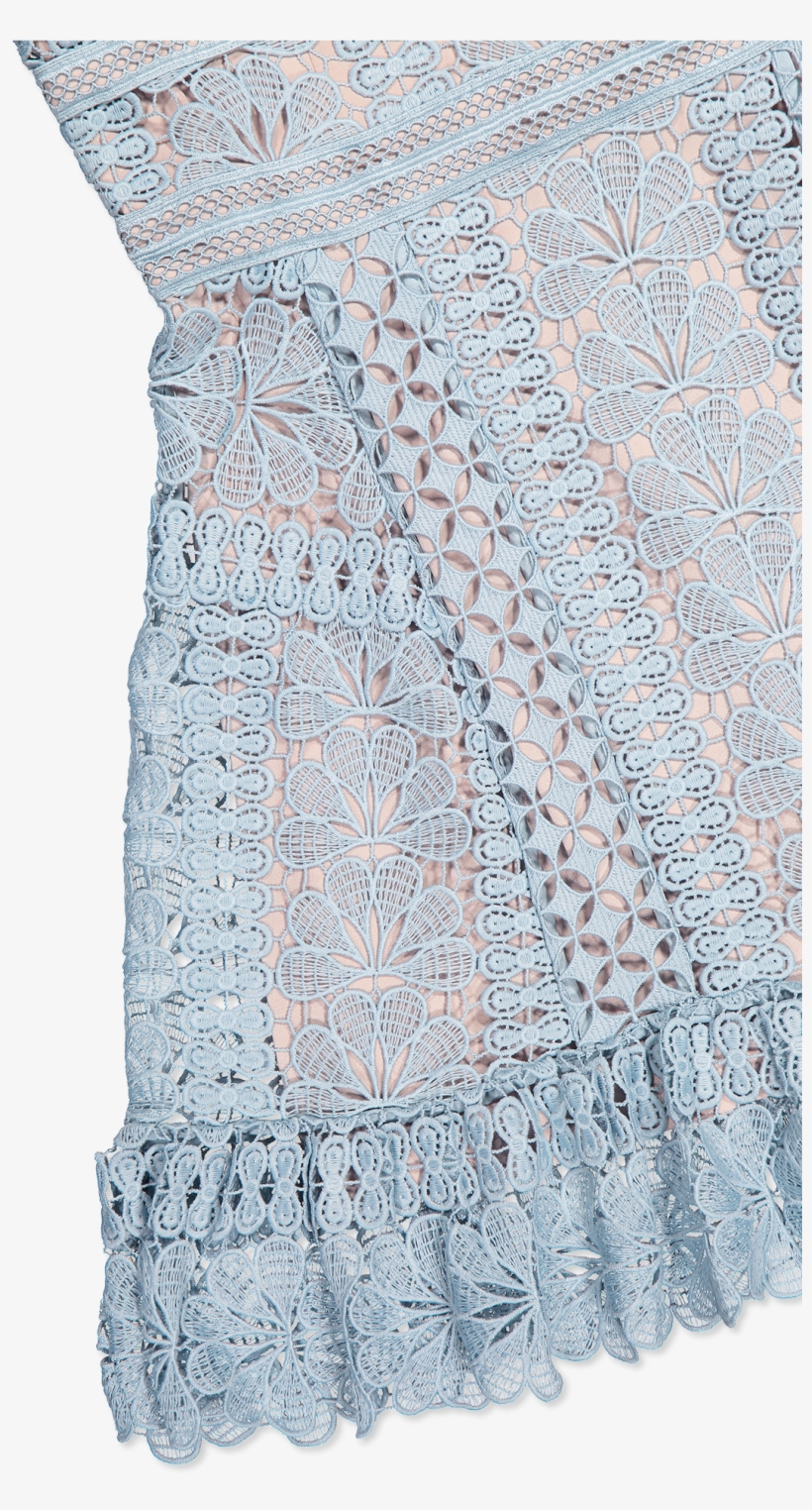 Floral Lace Mini Dress Baby Blue - Little Mistress Floral Lace Mini, transparent png #4170525
