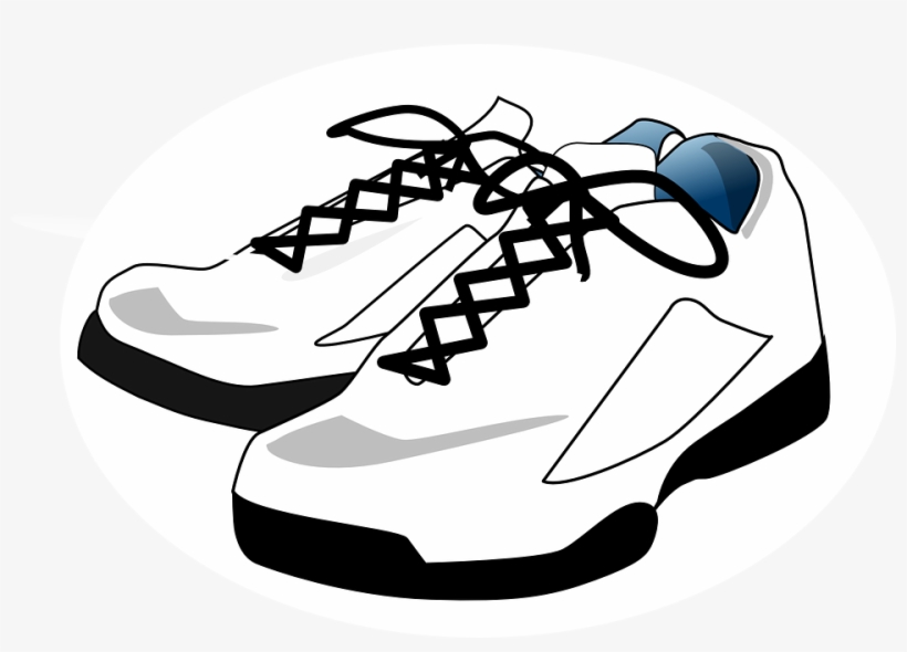 Sneakers Shoes White Tennis - Shoes With Laces Clipart, transparent png #4170767