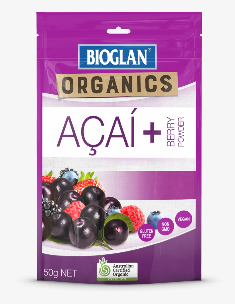 Bioglan Organic Acai Berry Powder - Bioglan Organics Cacao Powder 100g, transparent png #4171050