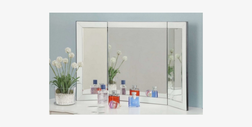 Folding Mirror Dressing Table, transparent png #4171360