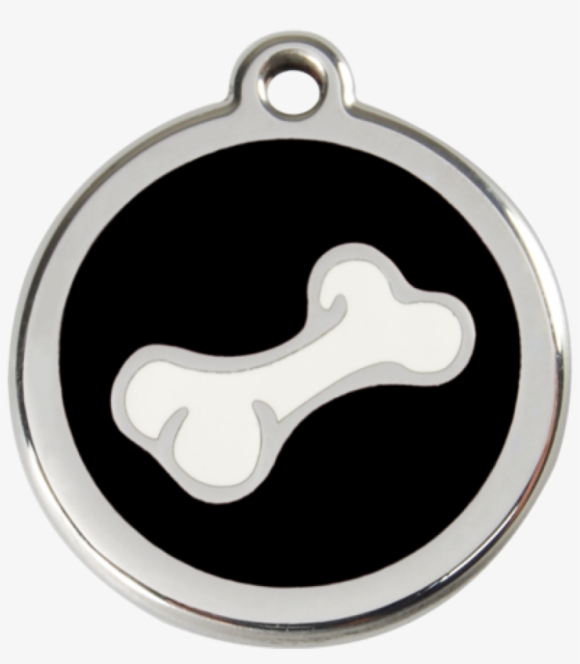 Red Dingo Bone Diagonal Pet Id Tag - Red, transparent png #4171455