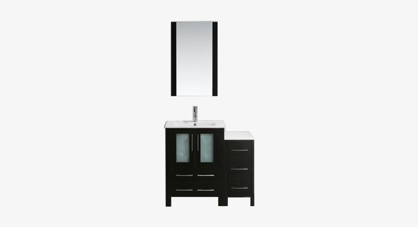Sydney 24"espresso Single Sink Modern Standing Bathroom - Bathroom Cabinet, transparent png #4171481