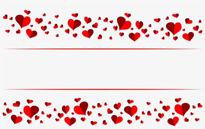 Banner-hearts - Love Heart Banner Transparent, transparent png #4171698