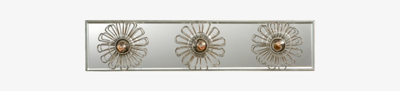 Keaton 18" Floral Vanity Light In Burnished Silver - Keaton 18" Floral Sconce - Silver Leaf - Kate Spade, transparent png #4171743