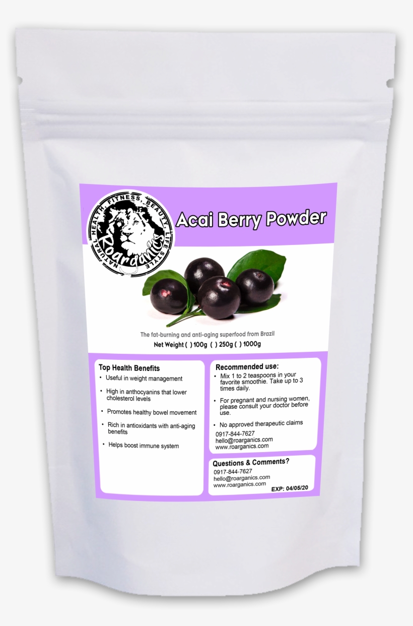 Acai Berry Powder - Acai Berry, transparent png #4171794