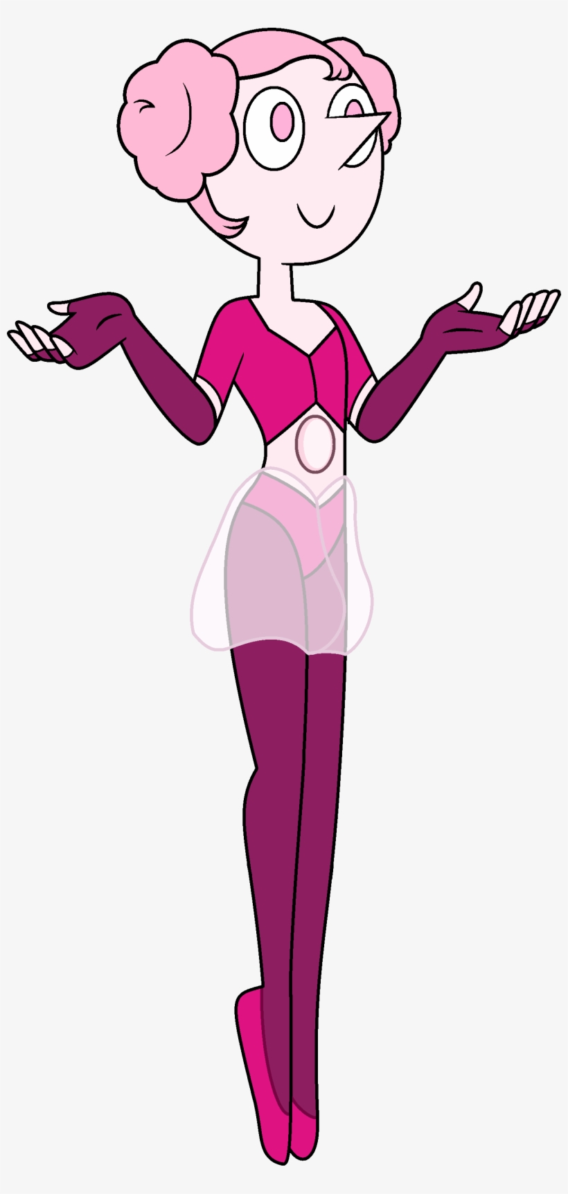 Pink Rice Pearl - Steven Universe White Diamond Pearl, transparent png #4171818