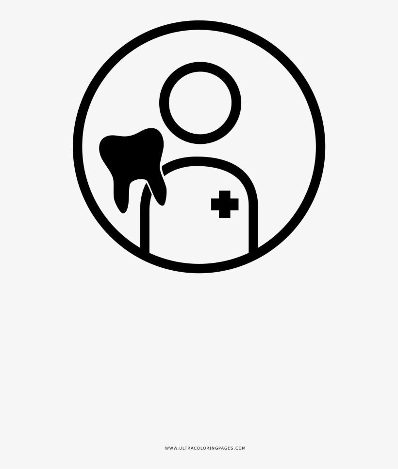 Dentista Página Para Colorear - Circle, transparent png #4171962