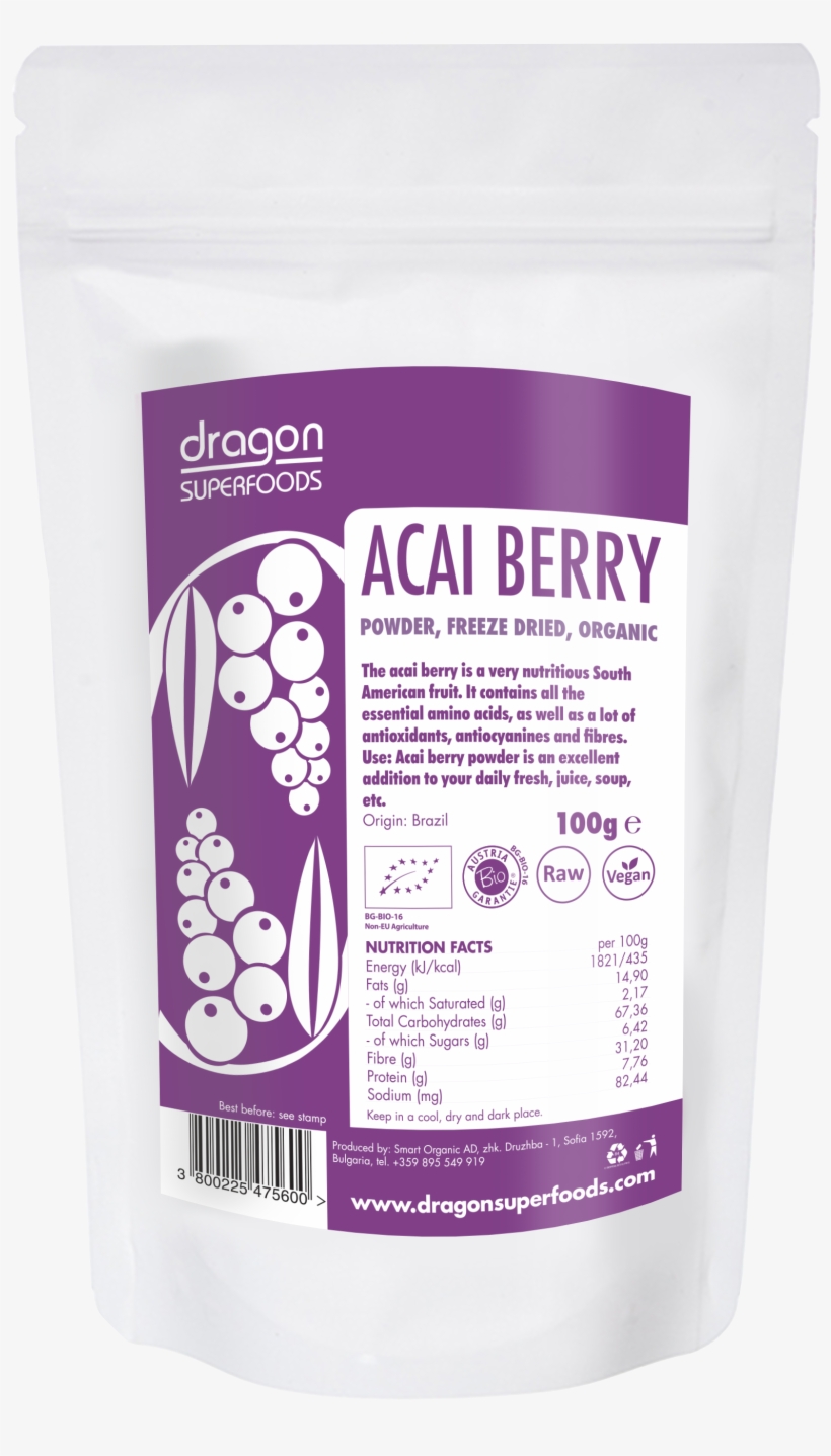 Acai Berry Powder - Acai Powder Package In America, transparent png #4171990