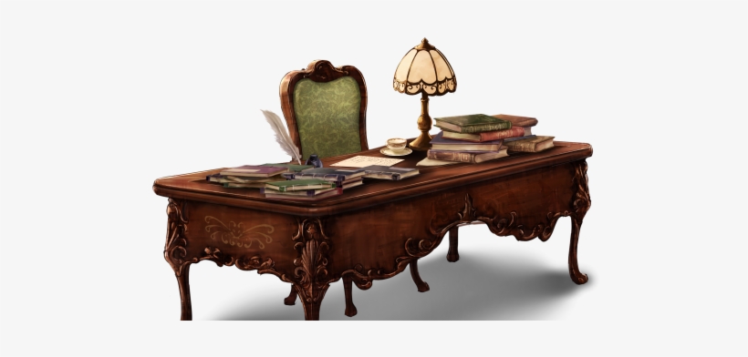 Antique Desk - Wiki, transparent png #4172261
