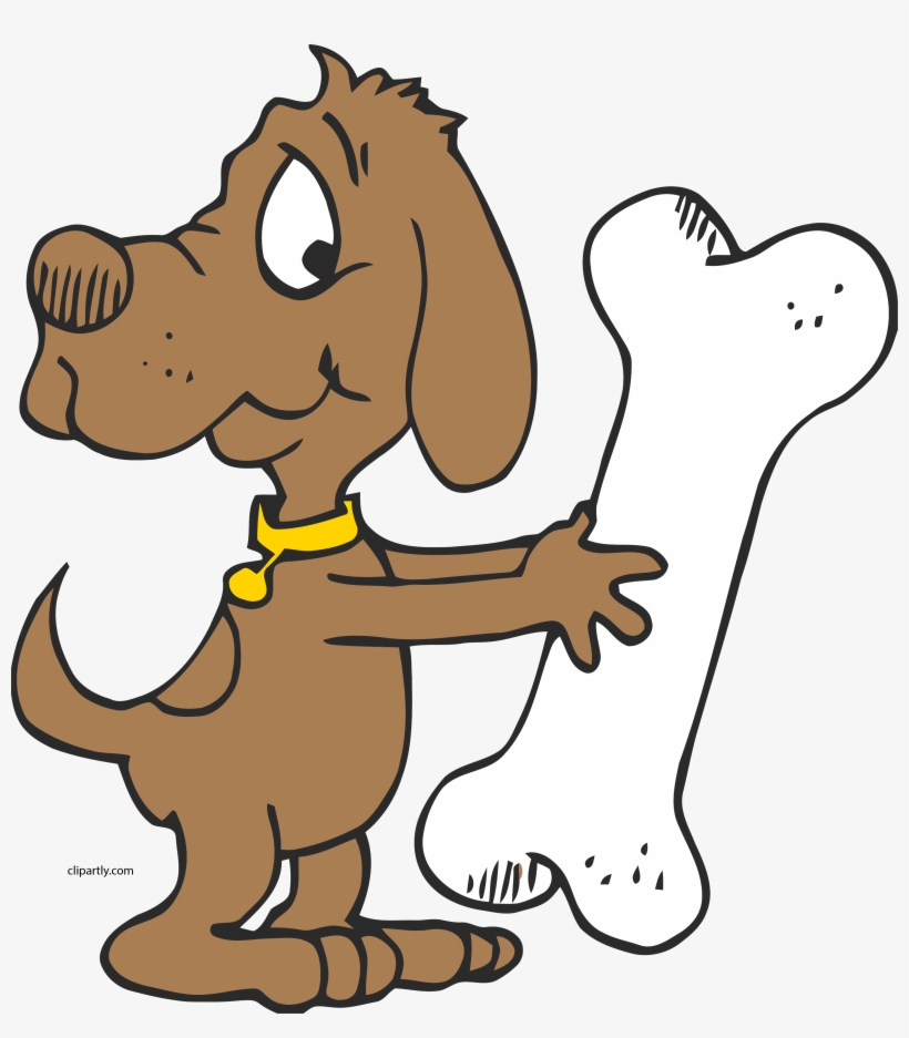 Dog With A Seriously Large Bone Clipart Png - Fun Dogs Shower Curtain, transparent png #4172532