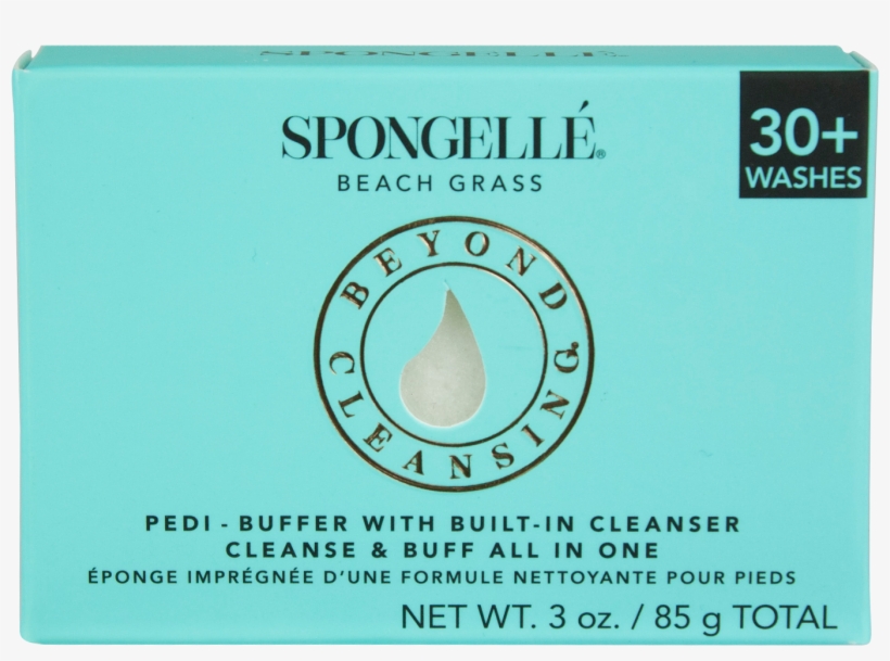 Jabón Para Pedicure Beach Grass, - Spongelle Pedi-buffer 30+ Washes - Beach Grass (green), transparent png #4172554