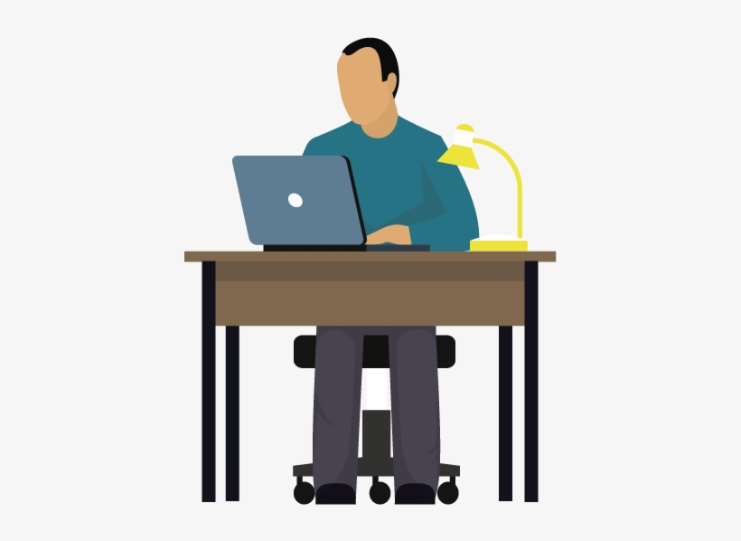 Man-desk - Microsoft Office, transparent png #4172619