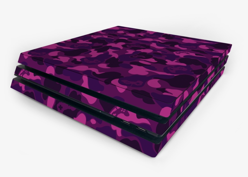 Sony Ps4 Pro Purple Game Camo Skin - Sony Playstation 4 Pro, transparent png #4172782