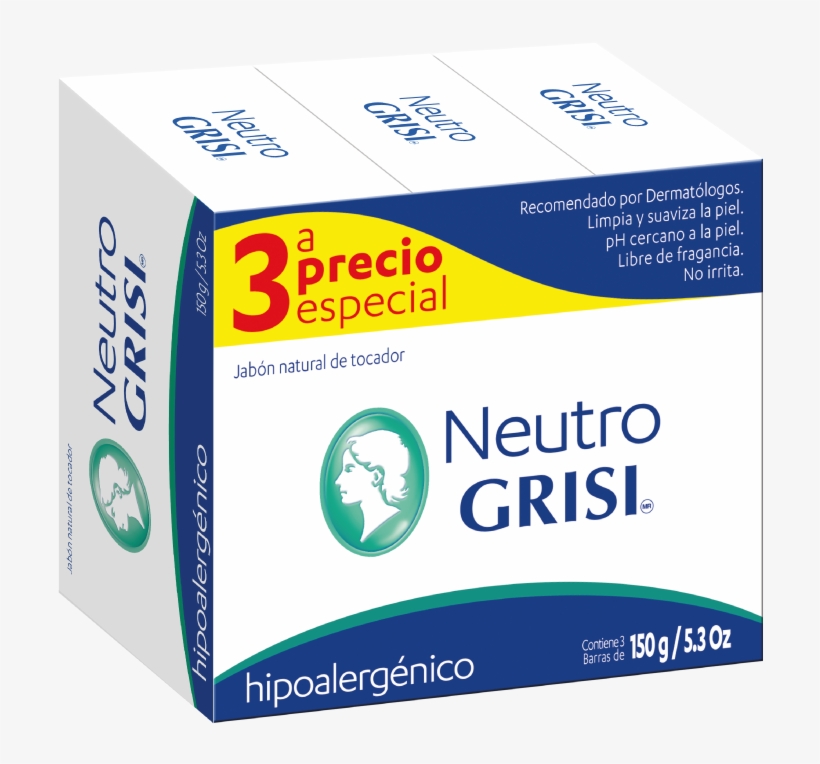 Grisi Natural Soap Neutral / Neutro - 3.5 Oz., transparent png #4172783