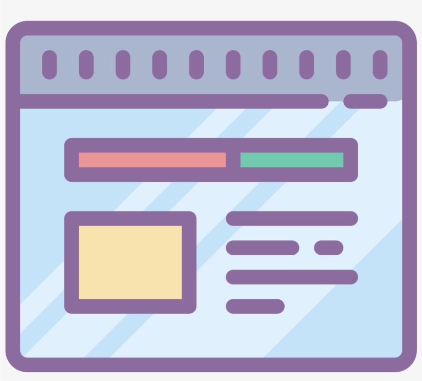 This Particular Icon Is Compromised Of Multiple Rectangles - Template Icon Png, transparent png #4172933