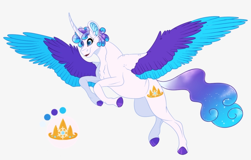 Colored Wings, Curved Horn, Female, Mare, Multicolored - Cartoon, transparent png #4173293