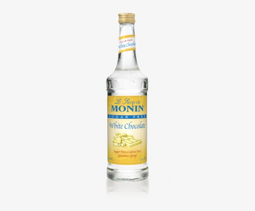 Monin Sugar Free White Chocolate Syrup 750 Ml Glass - Monin Sauce White Chocolate, transparent png #4173769