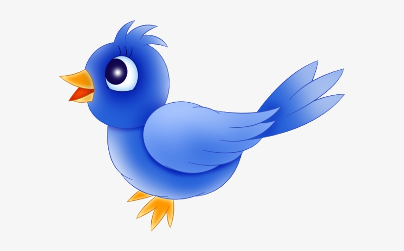 Blue Clipart Baby Bird - Baby Blue Bird Cartoon, transparent png #4173949