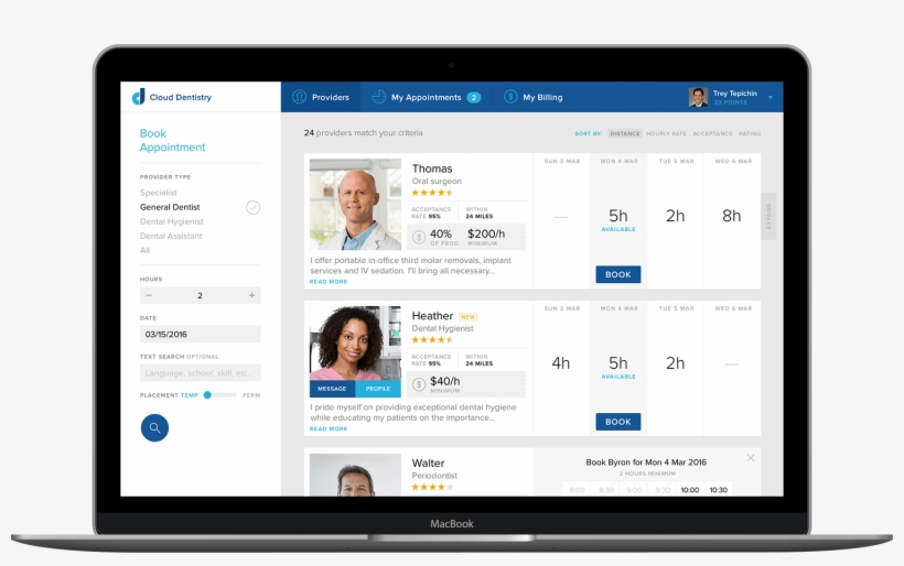 Macbook Preview Of Cloud Dentistry, Showing An Oral - Punch Time Card App, transparent png #4174208