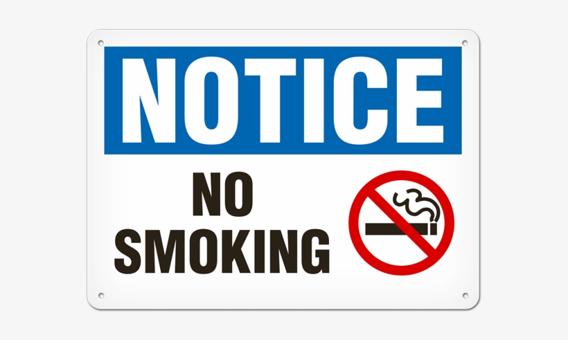 Notice Sign No Smoking, Signs By Incom - Keep This Area Clean Sign, transparent png #4174336