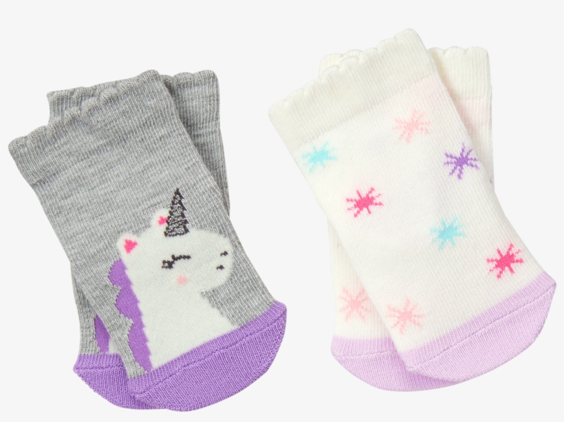 Unicorn & Stars Socks - Sock, transparent png #4174357