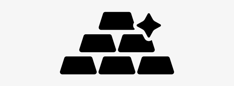Gold Ingots Vector - Ingot, transparent png #4174466