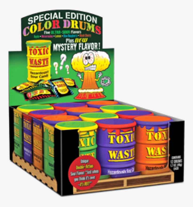 Toxic Waste Candy Drums, transparent png #4174528