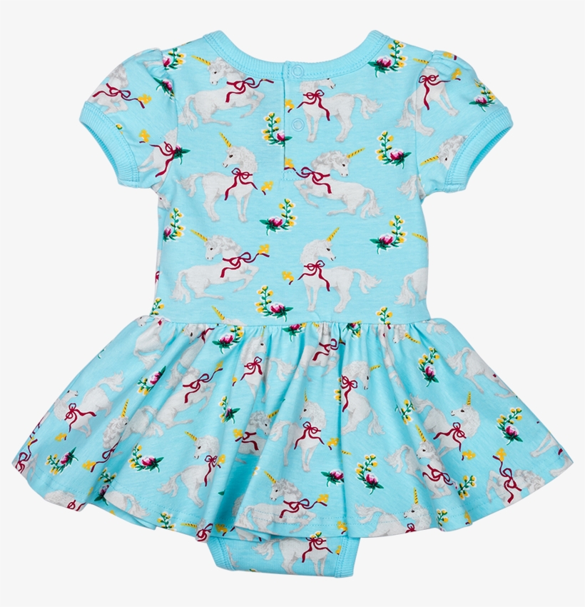 Rock Your Baby Unicorn Skirted Bodysuit - Pattern, transparent png #4174597