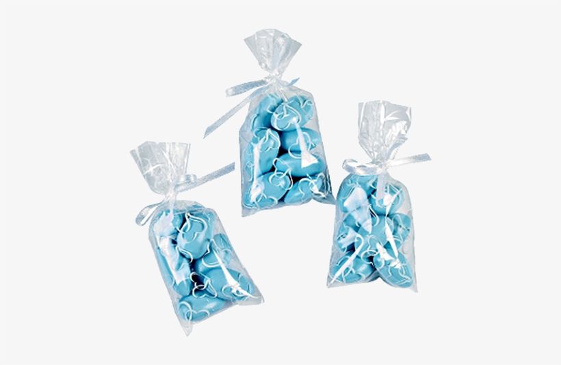 Heart Cello Favor Bags - 25 X Cellophane Two Hearts Favour Bags, transparent png #4174745