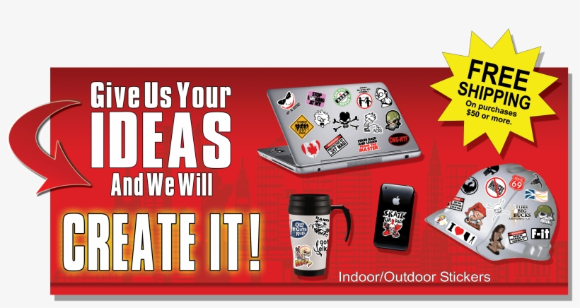 Give Ideas Create It - Decal, transparent png #4174822