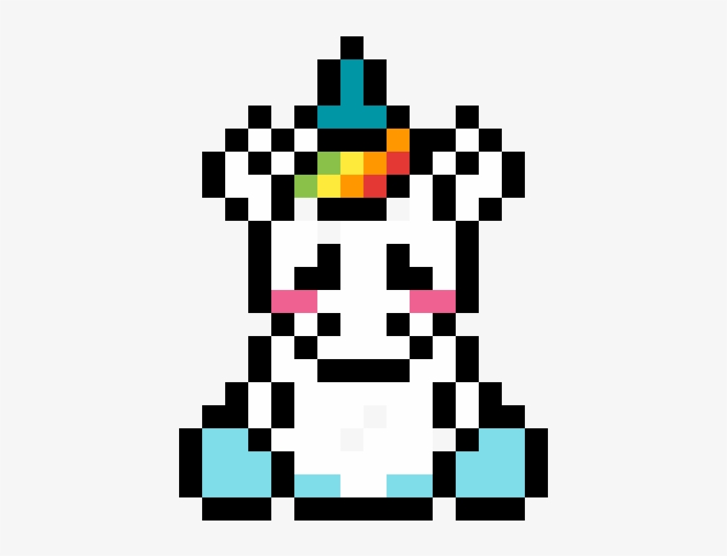 Baby Unicorn - Cute Unicorn Pixel Art, transparent png #4174868
