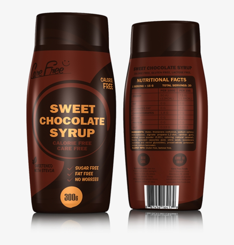 Care Free Sweet Chocolate Syrup - Care Free Syrup 300 G, transparent png #4174890