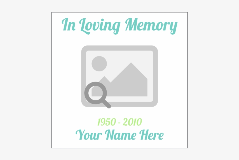 Customizable In Loving Memory Car Decals Stickers In - Graphic Design, transparent png #4174939