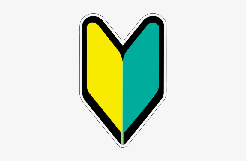 Japanese Car Sticker Beginner Sticker - Japanese Learners Permit, transparent png #4175057