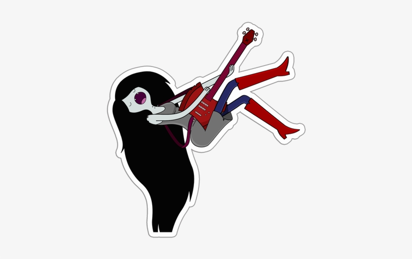 Sraa124 Marceline The Vampire Queen Anime Sticker Bumper - Marceline Sticker, transparent png #4175169