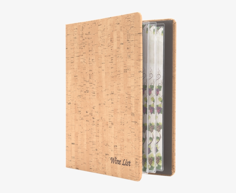 Faux Cork Wine List Cover - Wine, transparent png #4175503