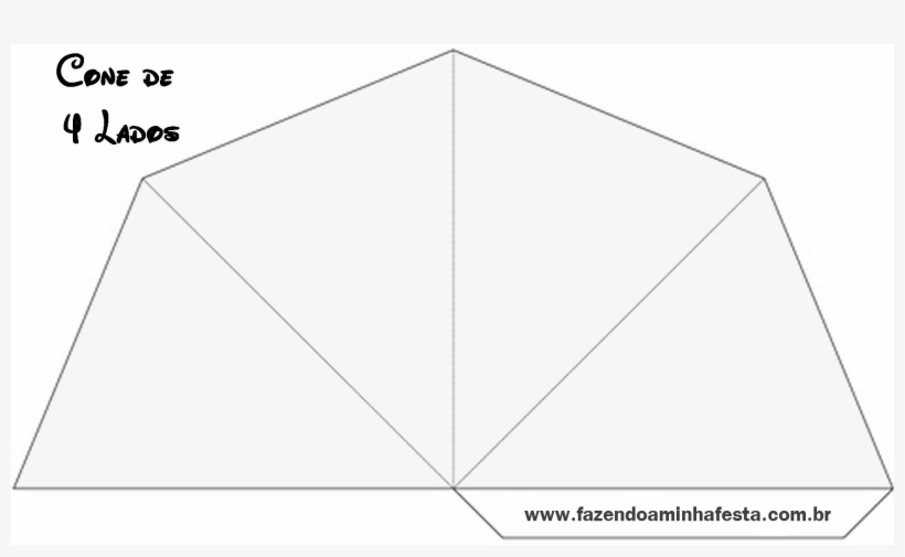 Cone 4 Lados - Molde Caixa Piramide Transparente, transparent png #4175808