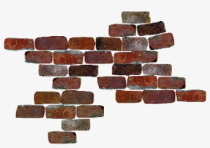 Ftestickers Background Overlay Wall Brick - Cartoon Bricks Piled Transparent, transparent png #4176042