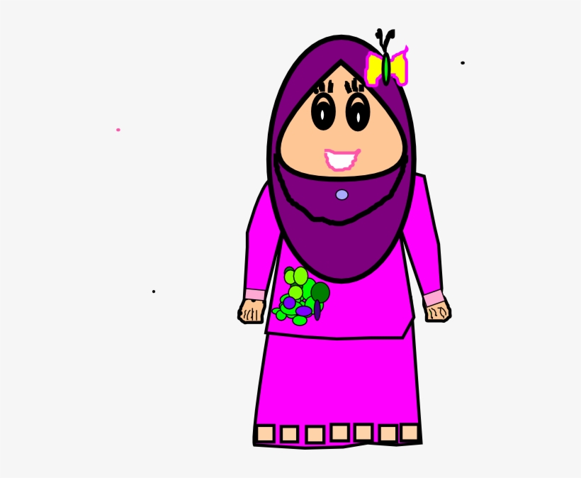 Cute Craft - Muslimah Cartoon, transparent png #4176669