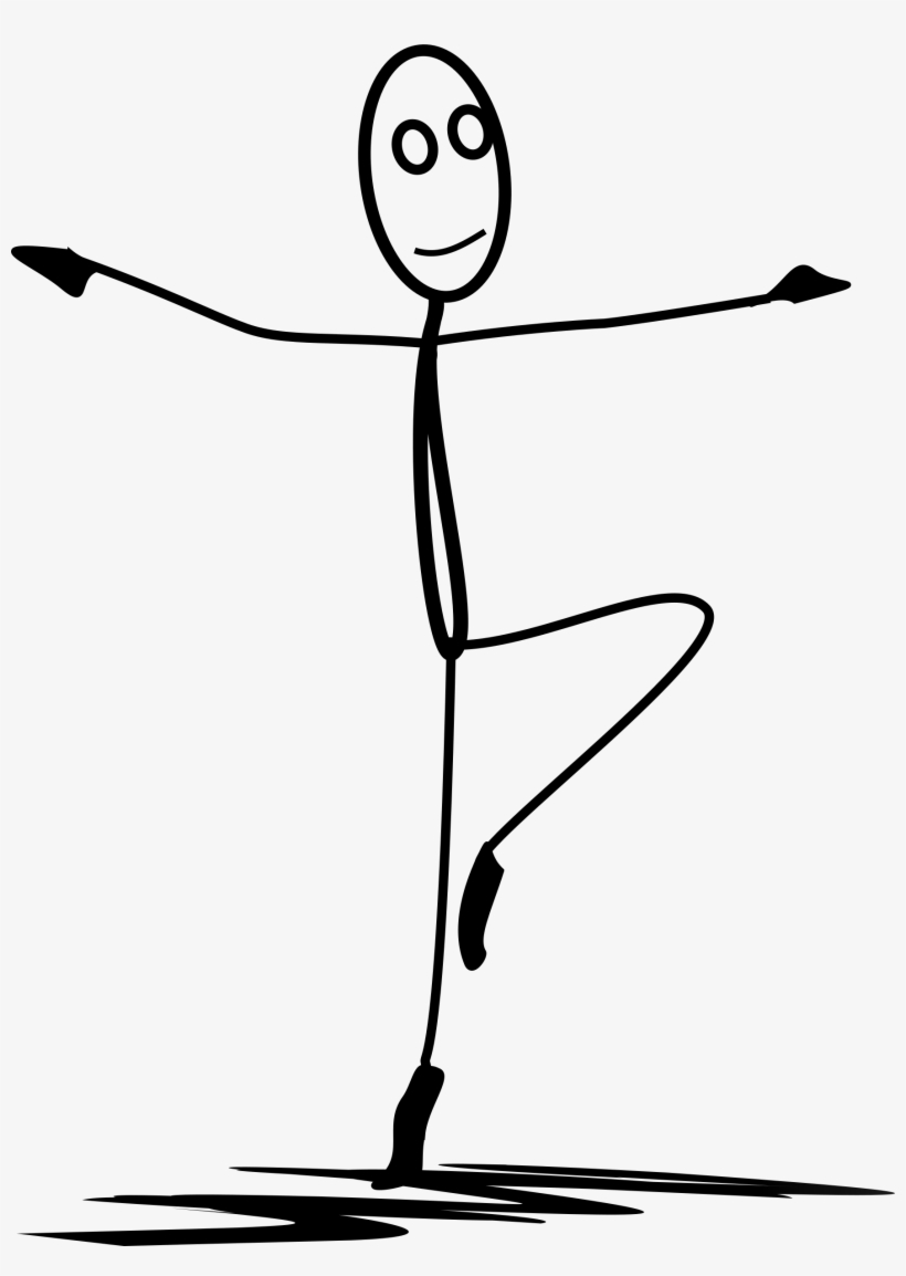 Big Image - Dancing Stickman, transparent png #4177390