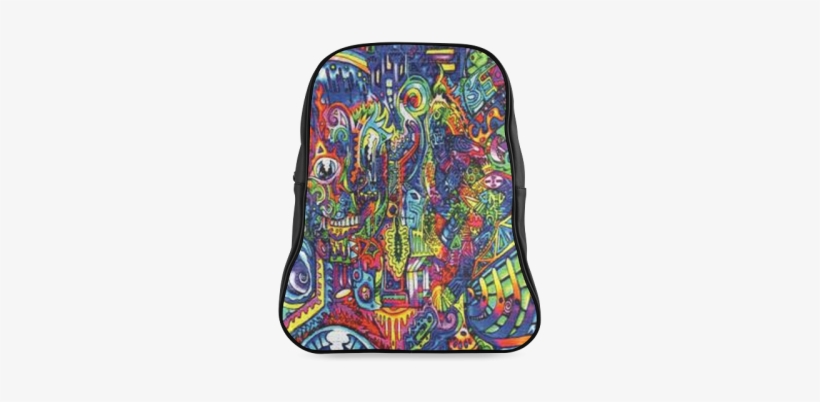 60s Blotter School Backpack/large - Psychedelic Art, transparent png #4178030
