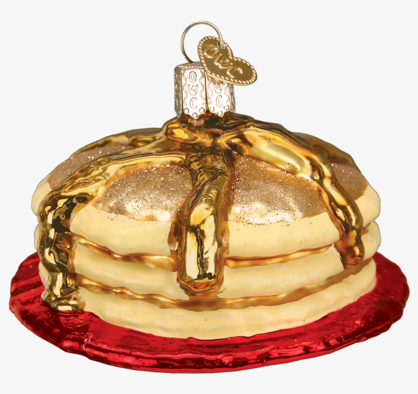 Short Stack Of Pancakes Old World Glass Ornament - Old World Christmas Short Stack Pancakes Glass Ornament, transparent png #4178105