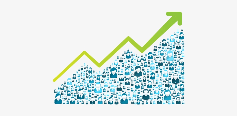 Review Growth Graph - Population Growth Clipart, transparent png #4178226