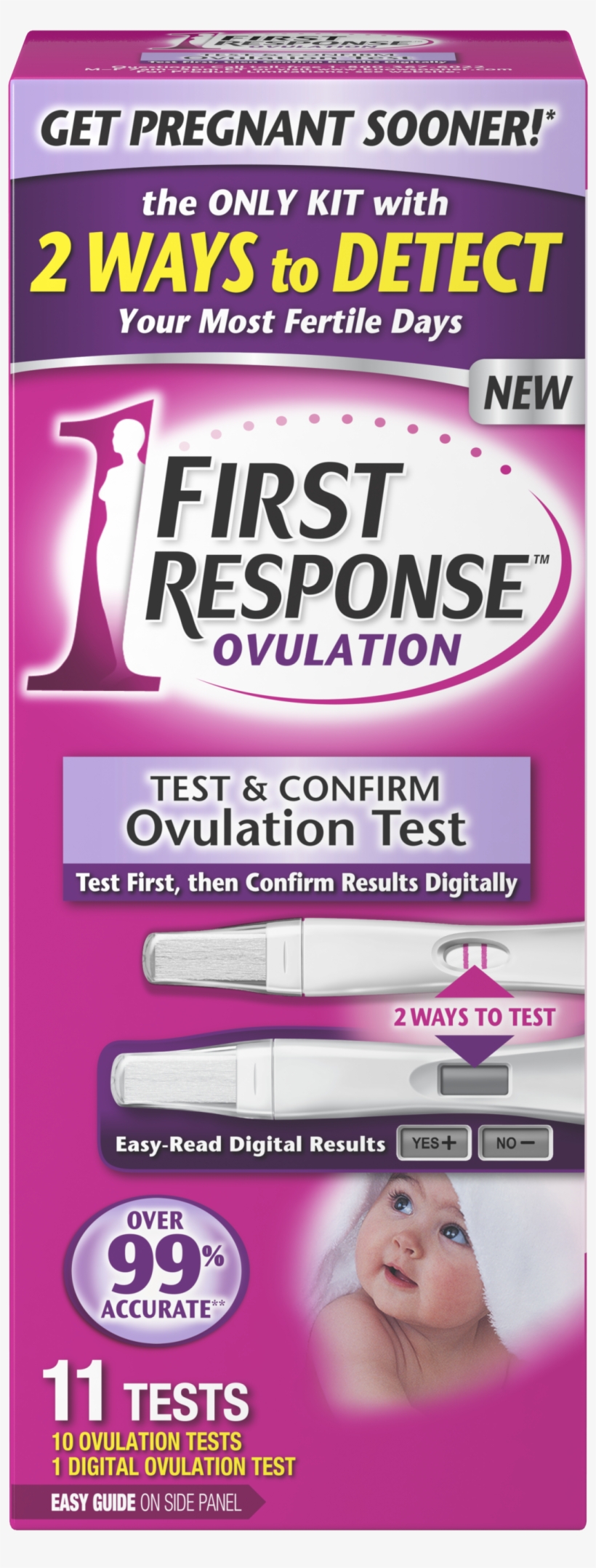 Package Front - First Response Ovulation Test Kit, Test & Confirm, transparent png #4178663