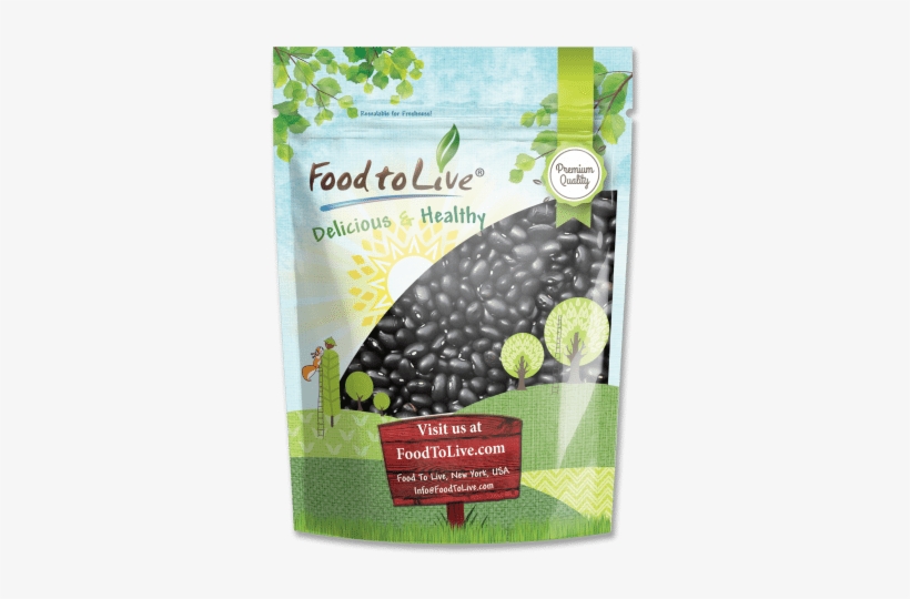 03 Jul 2017 - Food To Live Black Beans (turtle) (1 Pound), transparent png #4178727