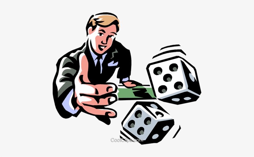 Man Rolling The Dice/risk Royalty Free Vector Clip - Cartoon Man Rolling Dice, transparent png #4178788